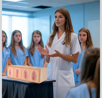 Modelo anatomico de vagina, modelo de comparacion de estanqueidad/estrechez vaginal