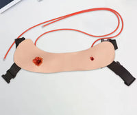 Herida de bala pecho hemorragia y mercancía entrenamiento militar