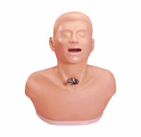 simulador de cánula traqueal traqueotomia