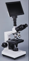 Microscopio biologico digital con pantalla LDC de 9'