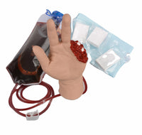 Simulador amputacion dedos mano emergencias hemorragia trauma heridas