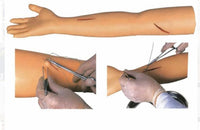 Modelo simulador de sutura de brazo