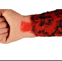 Kit de modelo de simulacion realista de quemaduras de segundo y tercer grado en extremidades