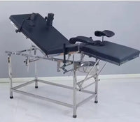 Cama ginecológica de parto hospitalario de acero inoxidable
