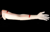 Modelo de brazo para entrenamiento de heridas trauma sangrado emergencia