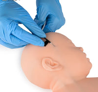 Simulador kit intravenosa venopuncion cabeza pediatrico nino