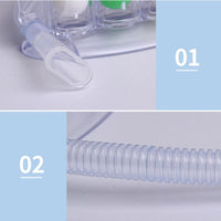 Ejercitador de respiración de tres bolas.