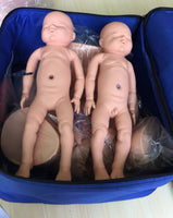 Simulador de parto gemelos gemelar