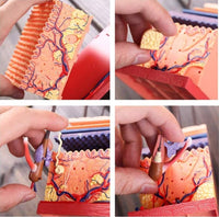 4D Modelo Estructura de Piel Humana con cabello pelo