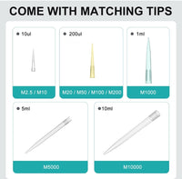 Pipetas de laboratorio ajustables manuales de un solo canal de Micropipeta