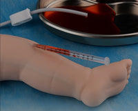 Kit simulador venopuncion pierna o brazo infantil puncion realista canalizacion bebe pediatrico