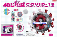 Modelo anatomico de coronavirus COVID-19 SARS-2 corona virus 50 Pzas desmontable