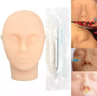 Modelo de entrenamiento quirúrgico cirugía facial sutura cara rostro