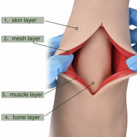 Simulador sutura de brazo capas de piel y hueso Avanzado