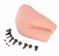 Simulador de examinacion rectal con heces
