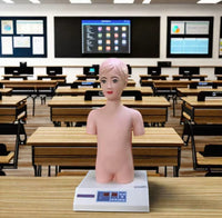 Simulador de auscultación cardiopulmonar pediatrico
