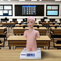 Simulador de auscultación cardiopulmonar pediatrico