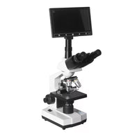 Microscopio biologico digital con pantalla LDC de 9'
