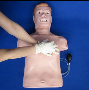 Maniquí de entrenamiento de intubación y RCP CPR - Avanzado medio cuerpo adulto