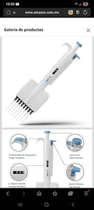 Pipeta Ajustable Multicanal 50-300μl