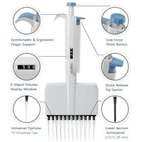 Pipeta Ajustable Multicanal 50-300μl
