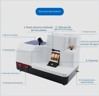 Máquina de corte de lentes ópticos Biseladora manual

Amoladora manual con 3 ruedas
