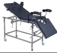 Cama ginecológica de parto hospitalario de acero inoxidable
