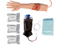 Modelo de brazo con herida de laceración  herida de brazo para  emergencias
