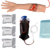 Modelo de brazo con herida de laceración  herida de brazo para  emergencias