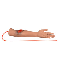 Modelo de brazo con herida de laceración  herida de brazo para  emergencias