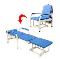 Silla cama plegable médica para acompañantes
