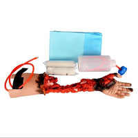 Simulador de heridas de brazo sangrado para entrenamiento emergencias