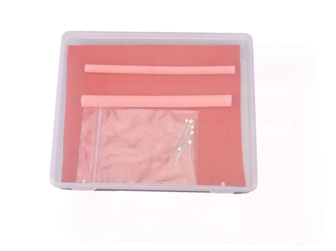 Kit de entrenamiento de sutura de vasos sanguíneos silicona para practica de Anastomosis Vascular.