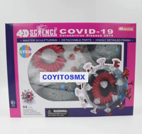 Modelo anatomico de coronavirus COVID-19  SARS-2  corona virus 50 Pzas desmontable
