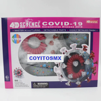 Modelo anatomico de coronavirus COVID-19  SARS-2  corona virus 50 Pzas desmontable